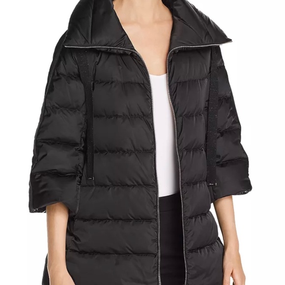 Herno Satin A-Line Down Coat Size 36 - Picture 5 of 12